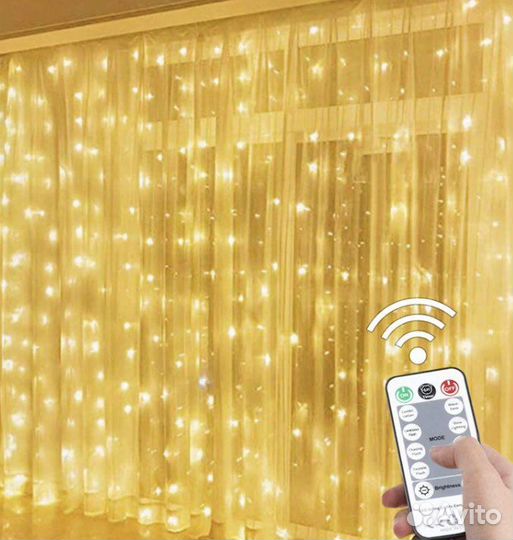 Гирлянда штора
