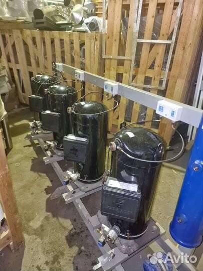 Холодильная централь, новая 120 квт, комплект