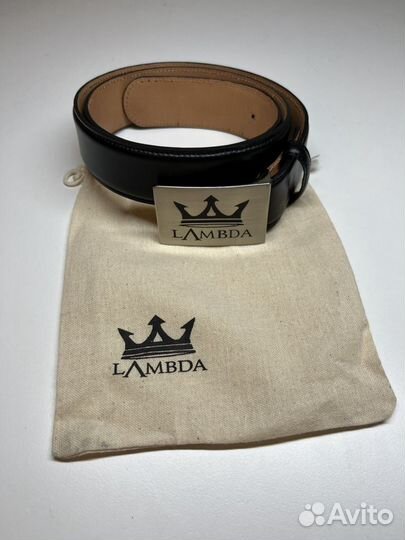 Брендовый кожаный ремень