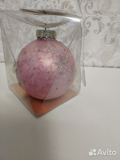 Елочная игрушка стекло
