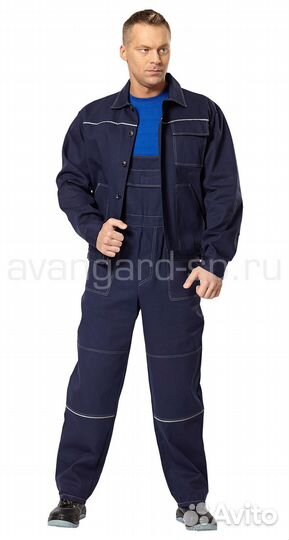 Костюм Трудовик с п/к (т.син) р.48-50 рост 5-6