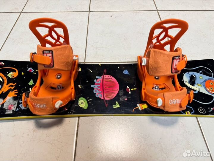 Детский сноуборд комплект Drake Space - 100 - XS