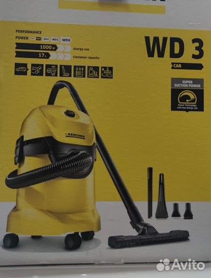 Пылесос Karcher WD 3 Car