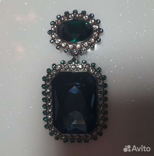 Кольцо и клипсы Swarovski