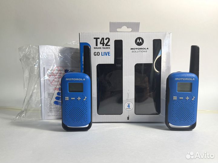 Радиостанций Motorola tolkabout T42 blue