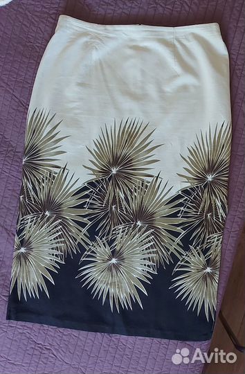 Юбка льняная с хлопком, 56 рамер