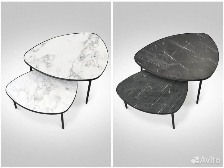 Тумба TV в белом цвете (на опорах)