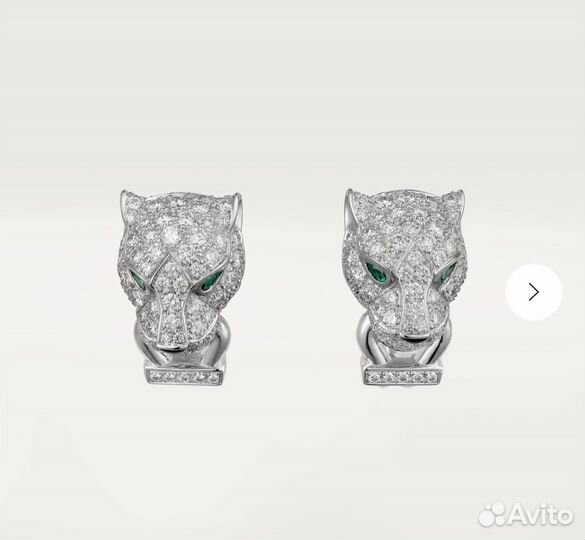Cartier серьги Panthere