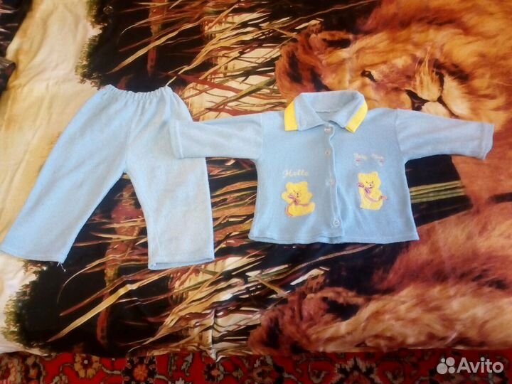 Детские вещи для дома и летний костюмчик