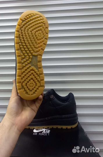 Кроссовки Nike air force 1 low luxe black gum