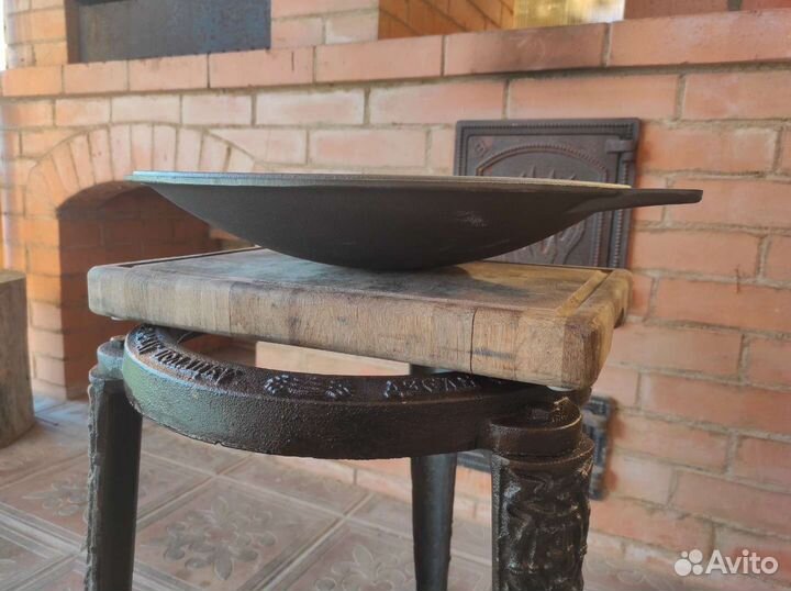 Чугунный казан 12 литров с крышкой садж. Садж. Ско