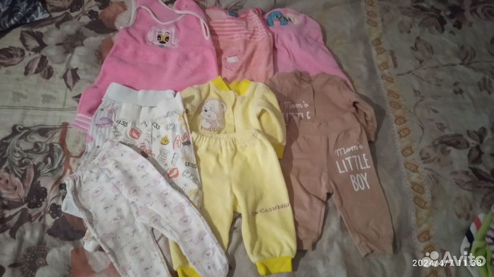 Детские вещи для девочки пакетом 62 68