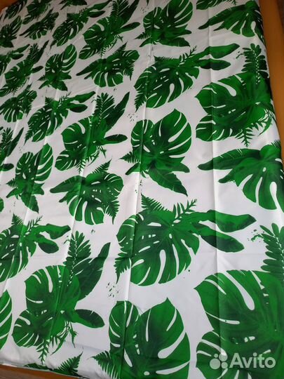 Новая шторка для ванной Тропики