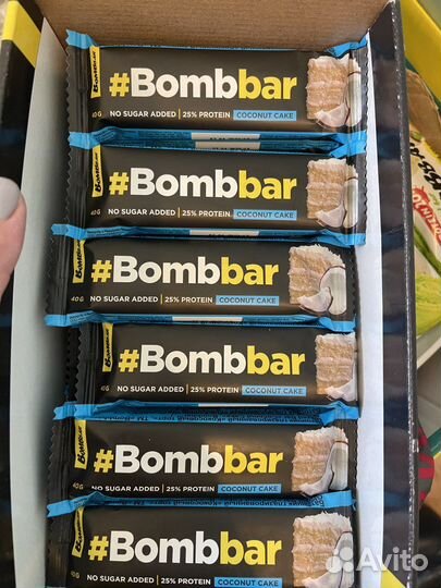 Батончики bombbar chikabar протеиновые