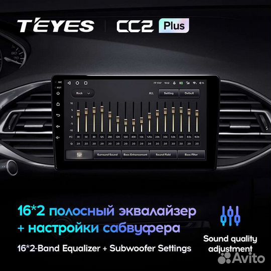 Магнитола Peugeot 308 2013-2017 Андроид Teyes