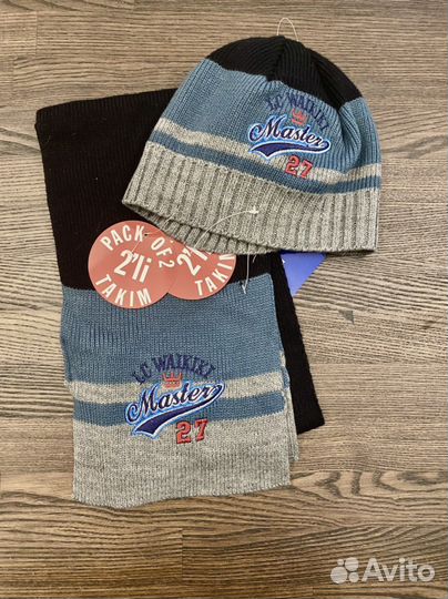 Комплект шапка и шарф lc waikiki новые