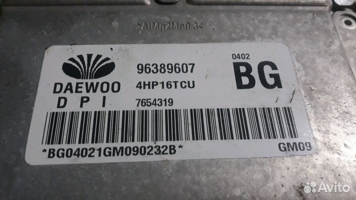 Эбу АКПП шеврелет эпике 96389607