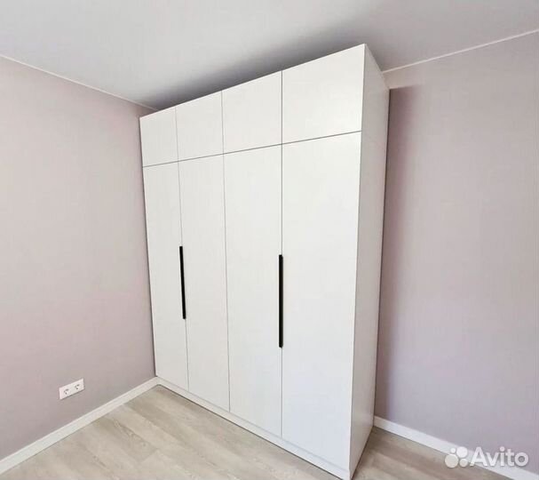 Шкаф с распашными дверьми на заказ, Рассрочка