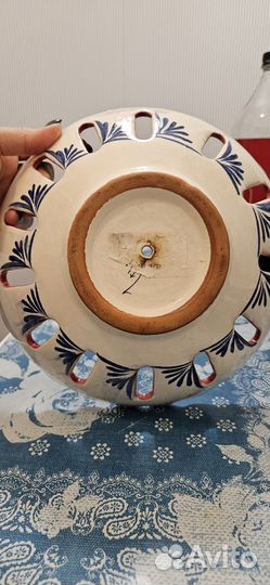 Ваза для фруктов Риштанская керамика