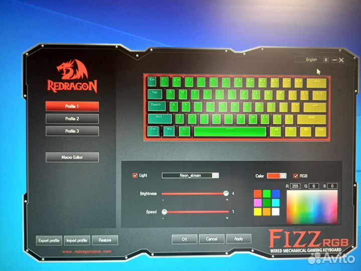 Механическая клавиатура redragon fizz k617
