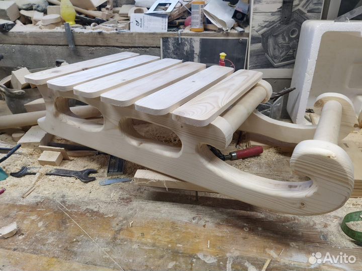 Сани деревянные