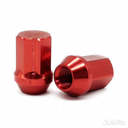 Гайки MaxGuard Max-S M12 x 1,5, красные