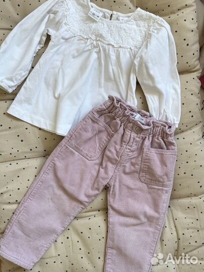 Пакет вещей на девочку zara, hm 98(2-3)