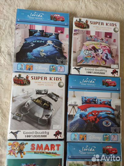 Детское постельное бельё 1,5 поплин, сатин