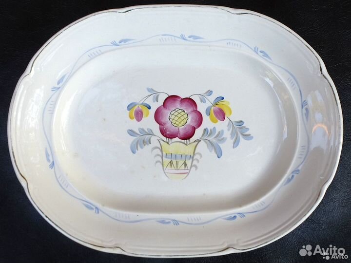 Старинное блюдо Конаково зик блюдо для фруктов