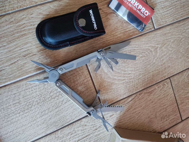 Мультитул workpro 15 в 1 легированная сталь
