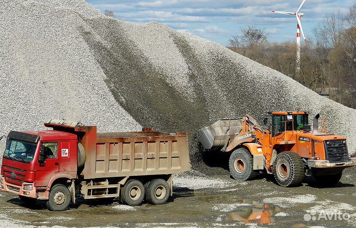 Щебень все фракции. Гост. Доставка 1-30 т