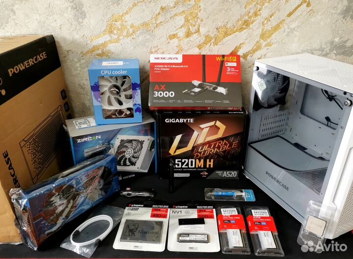 Игровой пк Ryzen 5 5500/Sapphire RX 590 GME 8GB Ni