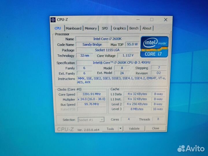 Процессор Intel Core I7 2600K