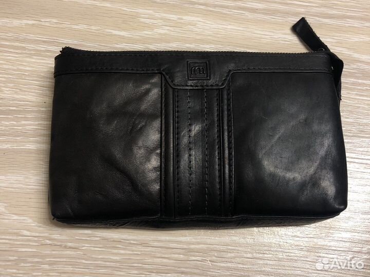 Барсетка кожаная мужская