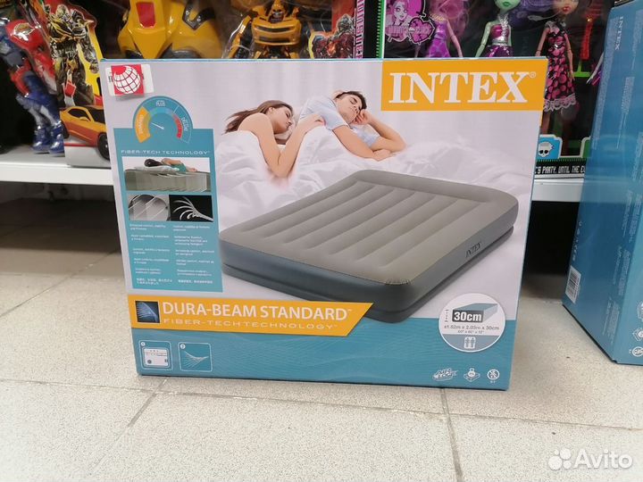 Кровать надувная в подголовником