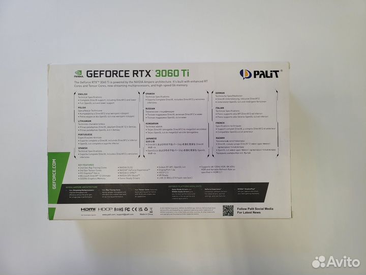 Palit RTX 3060ti Dual 8gb