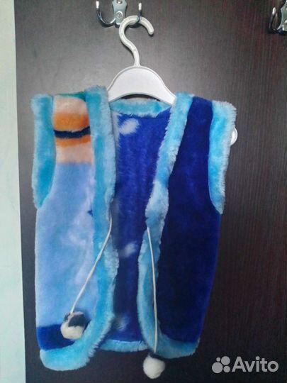 Меховой жилет детский на 2-3 года