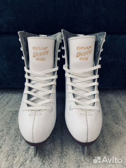 Коньки фигурные Graf Davos Gold 29 р-р