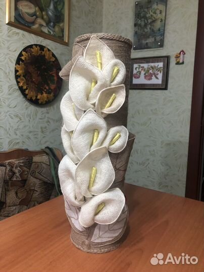 Ваза ручной работы для цветов