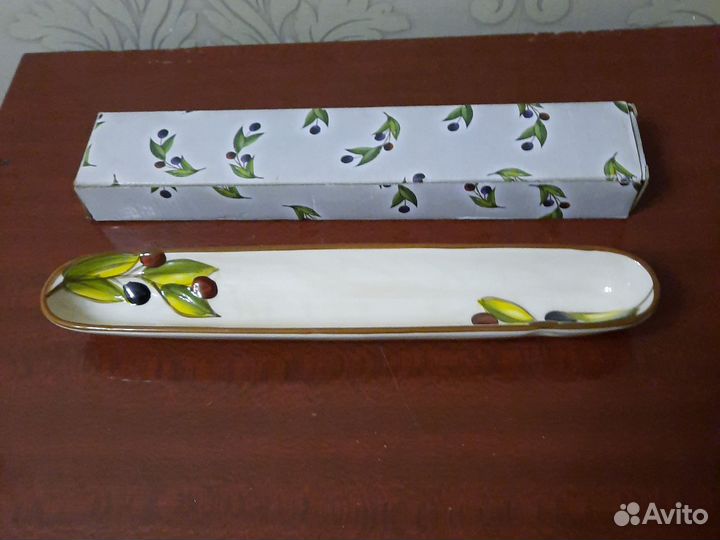 Масленка новая, блюдо под маслины