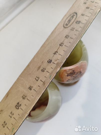 Рюмка зелёный оникс винтаж