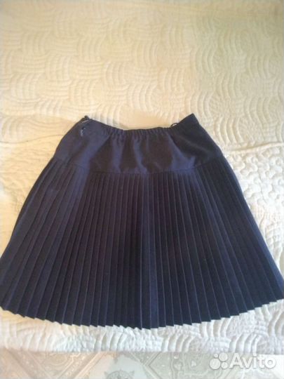 Юбка Школьная синяя 140