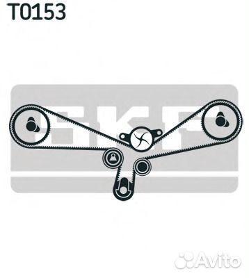 SKF vkma 01202 Комплект ремня грм VAG A4A6A8allroa