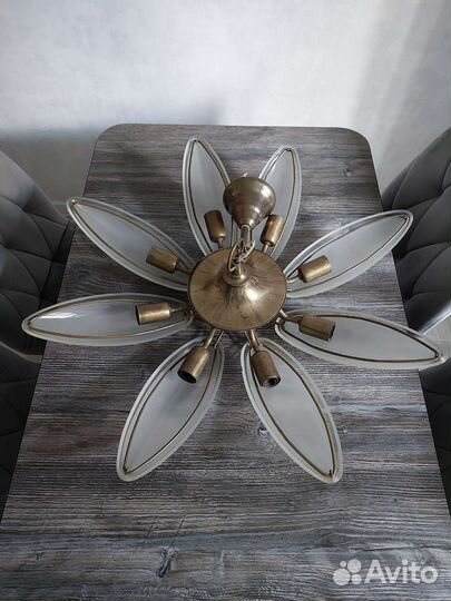 Люстра латунь