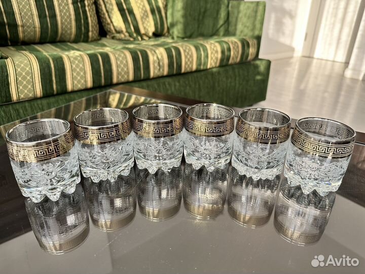 Набор бокалов и фужеров 18 шт. (новый, стекло)