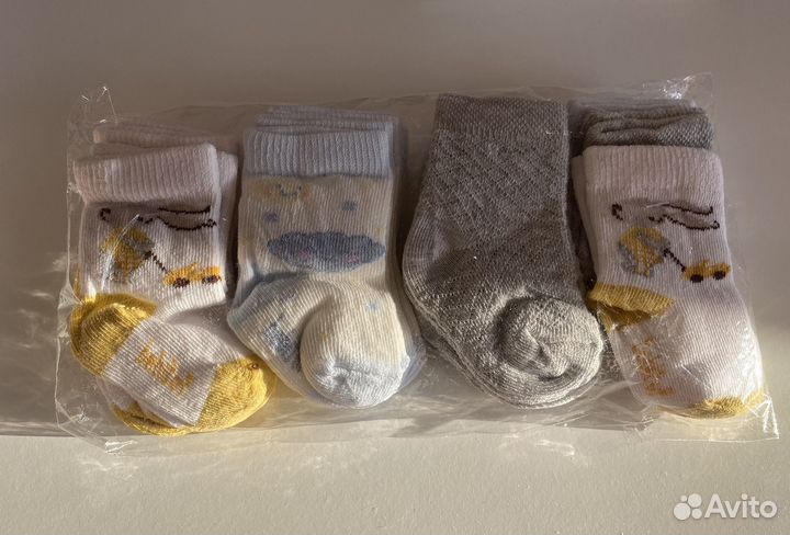 Детские носки 0-6 месяцев