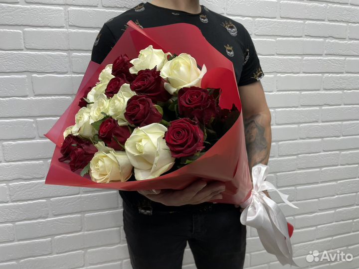 Букет голландских роз 31 шт