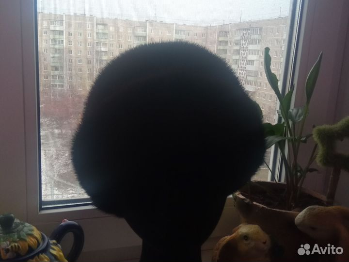 Норковая мягкая шапочка