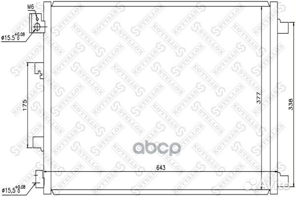 10-45484-SX радиатор кондиционера Nissan Qash