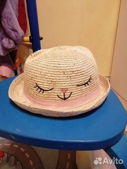 Шляпа для девочки соломенная